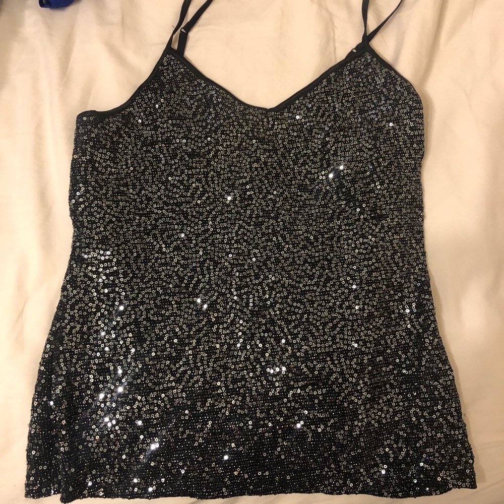 Express Black sequin cami